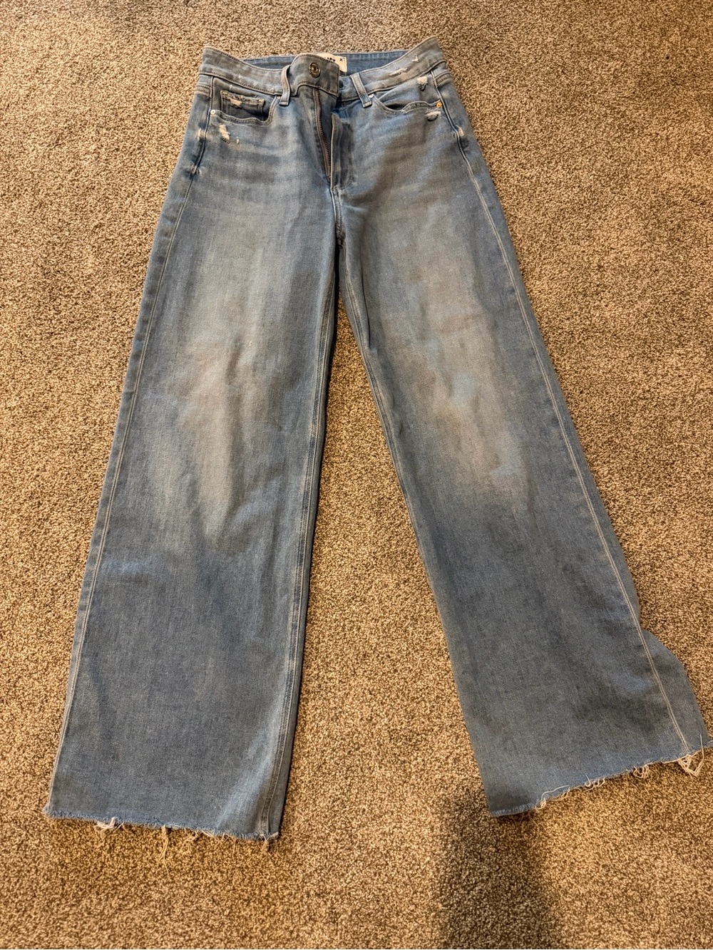 Paige Anessa Wide Leg Light Blue Women's Jeans